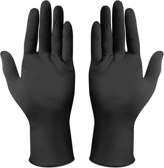 Black Powder-Free Nitrile Gloves