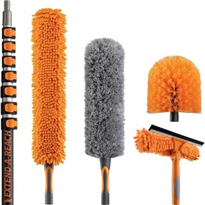Extendable Ceiling and Window Cleaning Squeegee