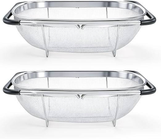 Expandable Stainless Steel Vegetable Colander