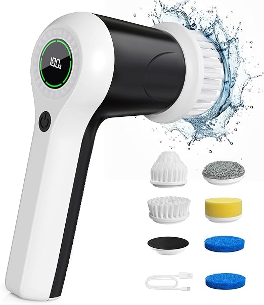 Cordless Electric Spin Cleaning Scrubber