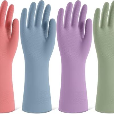 Colorful Reusable Household Cleaning Gloves