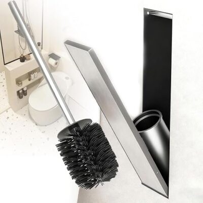 Built-In Toilet Brush Storage Cabinet