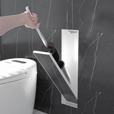 Recessed Stainless Steel Toilet Brush Holder