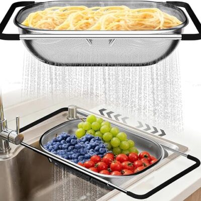 Expandable Over-the-Sink Colander